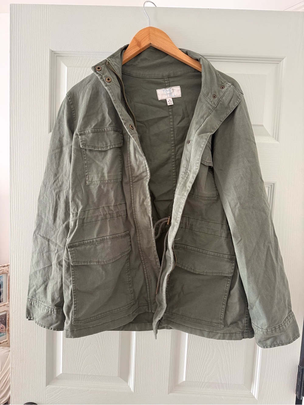 AND Men's Military Field Jacket in Olive Green